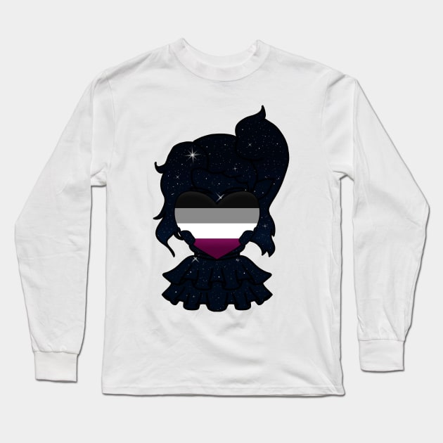 ASEXUAL PRIDE Long Sleeve T-Shirt by Burrrrrittttooooo's Closet